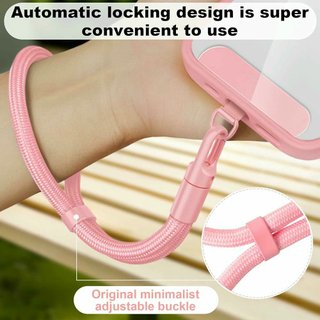 Cordón Universal Giratorio para Teléfono Móvil Rosa