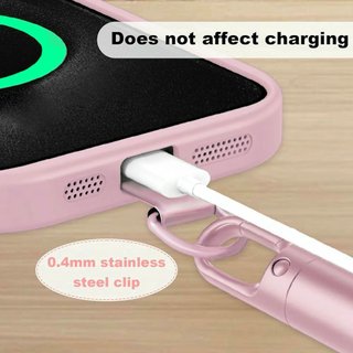 Cordón Universal Giratorio para Teléfono Móvil Rosa