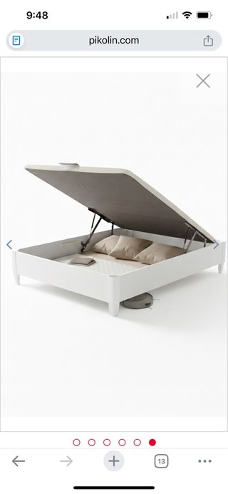 Canape Pikolin Blanco Patas 135x190