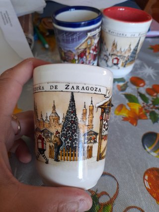 3 Tazas Cerámica Navideñas Zaragoza