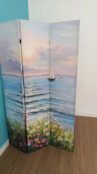 Biombo decorativo paisaje marino