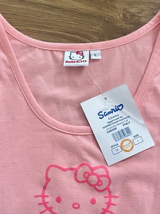 Canottiera rosa Hello Kitty nuova con cartellino