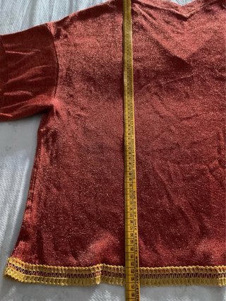 Maglia Nadini seta laminata ruggine vintage