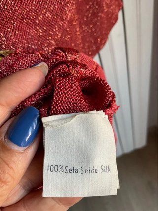 Maglia Nadini seta laminata ruggine vintage