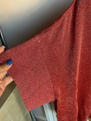 Maglia Nadini seta laminata ruggine vintage
