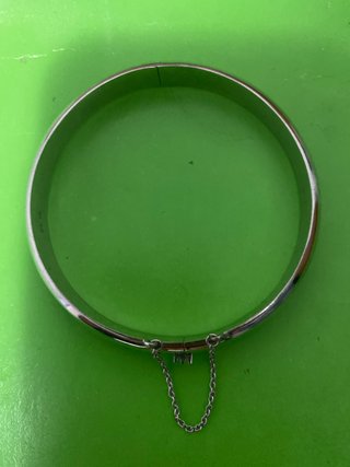 Pulsera aro plata con cadena no envio