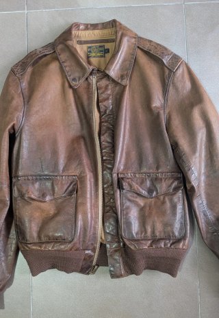 Chaqueta Cuero A2 Ralph Lauren Marrón