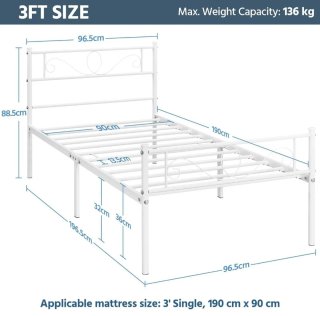 2 Camas Yaheetech 90x190 + Colchón Ikea