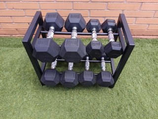 Soporte para mancuernas de 2 niveles nuevo.