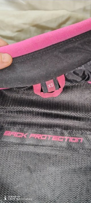 Chaqueta Moto SEVENTY DEGREES XS Negra/Rosa
