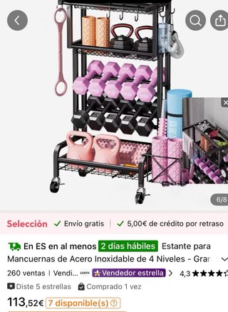 Soporte Mancuernas, Gomas y Pesas
