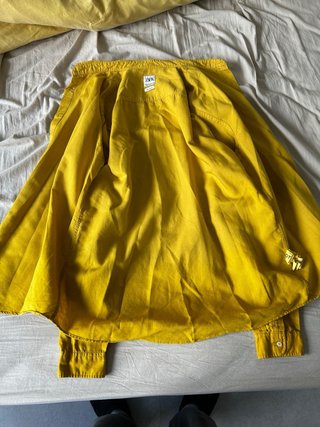 Camisa Zara Manga Larga Amarilla