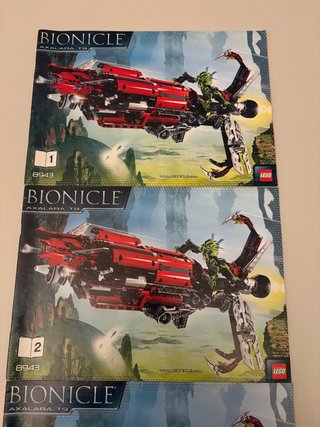 LEGO BIONICLE AXALARA T9 8943 ISTRUZIONI ORIGINALI