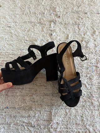 Zapatos de plataforma Marypaz negros talla 40