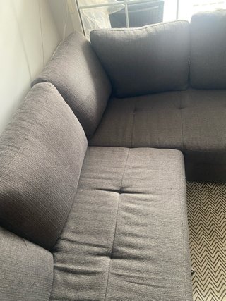 Sofá Chaiselongue Gris Oscuro LAREDO, Cantabria