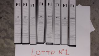 Lotto N°1: VHS GP Formula 1, registrazioni.