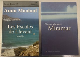 Libros Maguib Mahfuz y Amin Maalouf español català