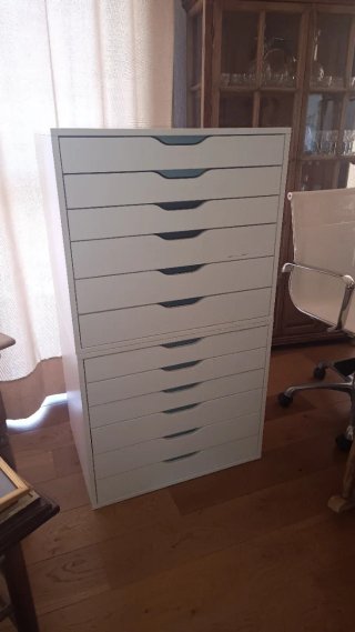 Mesillas cajonera blancas