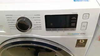 Lavadora Samsung ecobubble 8.0kg RPM 1400