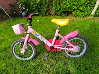 Bicicleta niña rosa California