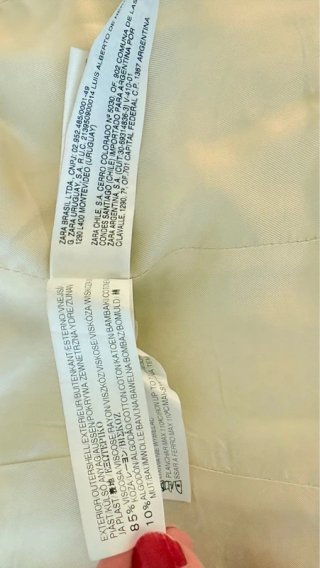 Zara Chaqueta Manga Francesa Texturizada M00290