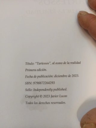 "TARTESSOS", AL OCASO DE LA REALIDAD (Spanish E...