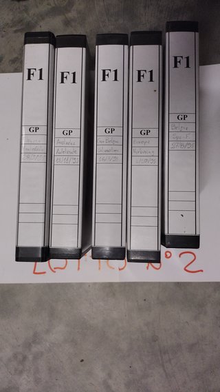 Lotto N. 2 VHS GP Formula 1 Registrazioni