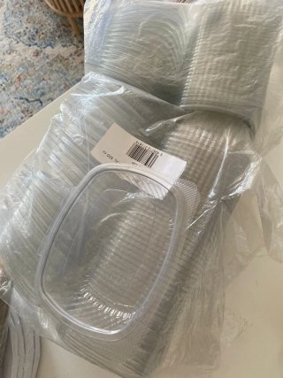 Bandejas Desechables Transparentes 500cc (79u)