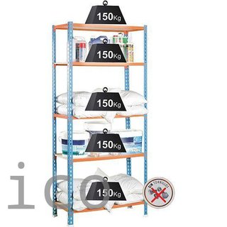 Estantería Metálica 1800x900x400 mm - 750 Kg