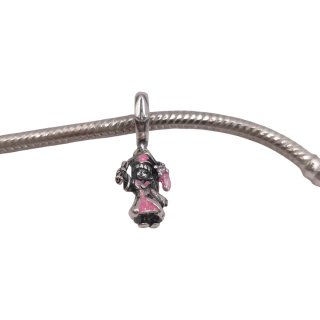 Charm Graduada Rosa Plata