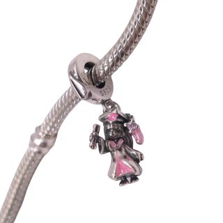 Charm Graduada Rosa Plata