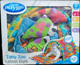 Manta juegos Playgro Zany Zoo Túnel Gimnasio Bebé