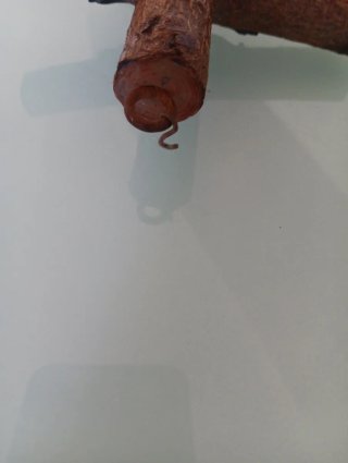 Crucifijo de bronce y madera antiguo
