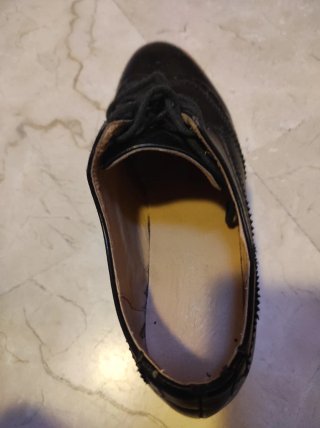 Zapatos negros plataforma cordones