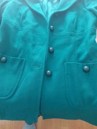 Abrigo Denny Rose verde talla L