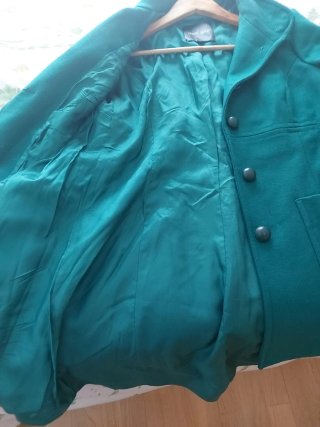 Abrigo Denny Rose verde talla L