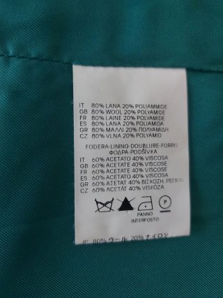 Abrigo Denny Rose verde talla L