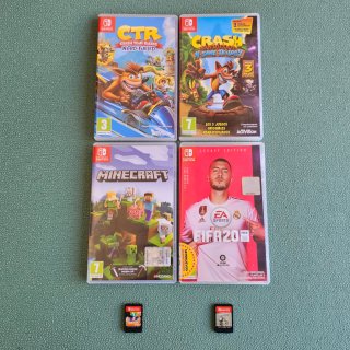6 Juegos Nintendo Switch: CTR, Crash, FIFA, Minecr