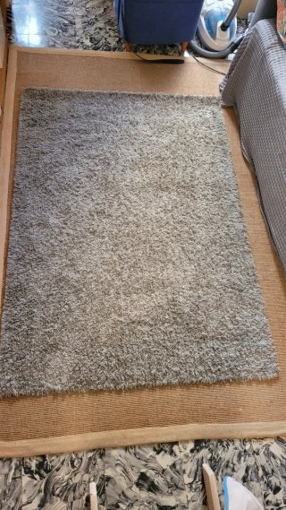 Alfombra gris 170x120