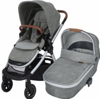 Carrito de bebé gris Massi Cossi Adorra 3 en 1