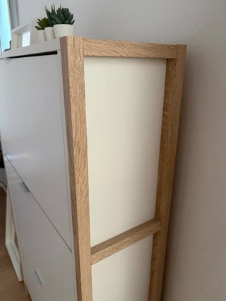 Zapatero Sklum Blanco y Madera