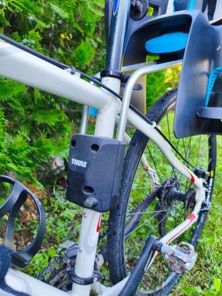 Silla bici infantil Thule RideAlong gris