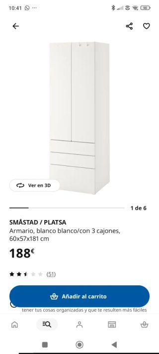 Armadio per bambini blu e bianco