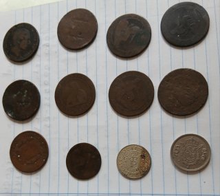 Lote monedas antiguas