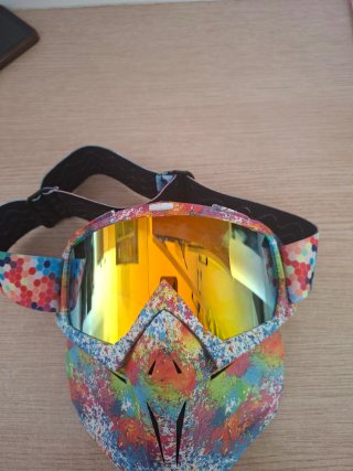 Máscara de esquí multicolor