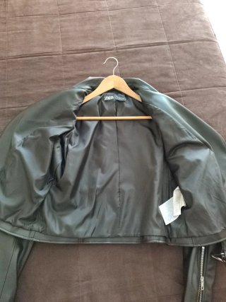 Cazadora Biker Polipiel Zara