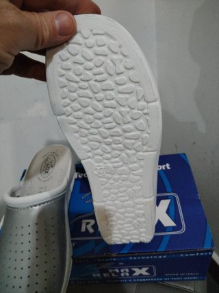Pantofole donna MAX RELAX argento n.37