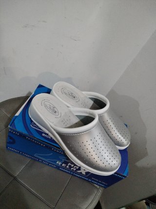 Pantofole donna MAX RELAX argento n.37