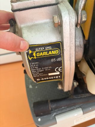 Motobomba gasolina Garland