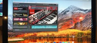 iMac con Logic Pro X, Keyscape, Omnisphere